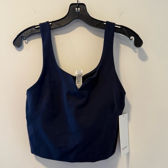 Women's Navy Blue Sleeveless Top - Picture 4 of 8